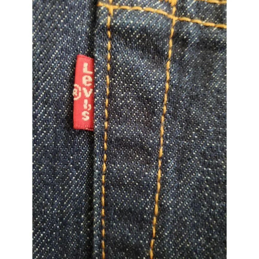 Men's 501‎ Levis Button Fly Original 40x30 Dark Wash